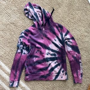 Victoria’s Secret pink purple tie dye hoodie
